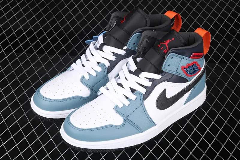 All categories Air Jordan Jordan series basketball shoes Air Jordan 1 Mid FaceTasm x Air Jordan 1 AJ1 Joe 1 cooperation mid-top light luxury gray blue CU2802-100